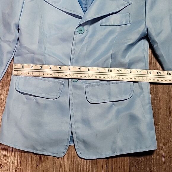 Light Blue Suit with Top Hat and Bow Tie - Picture 13 of 15